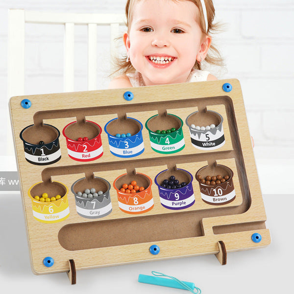 Wooden Color Magnetic Counting Chamber